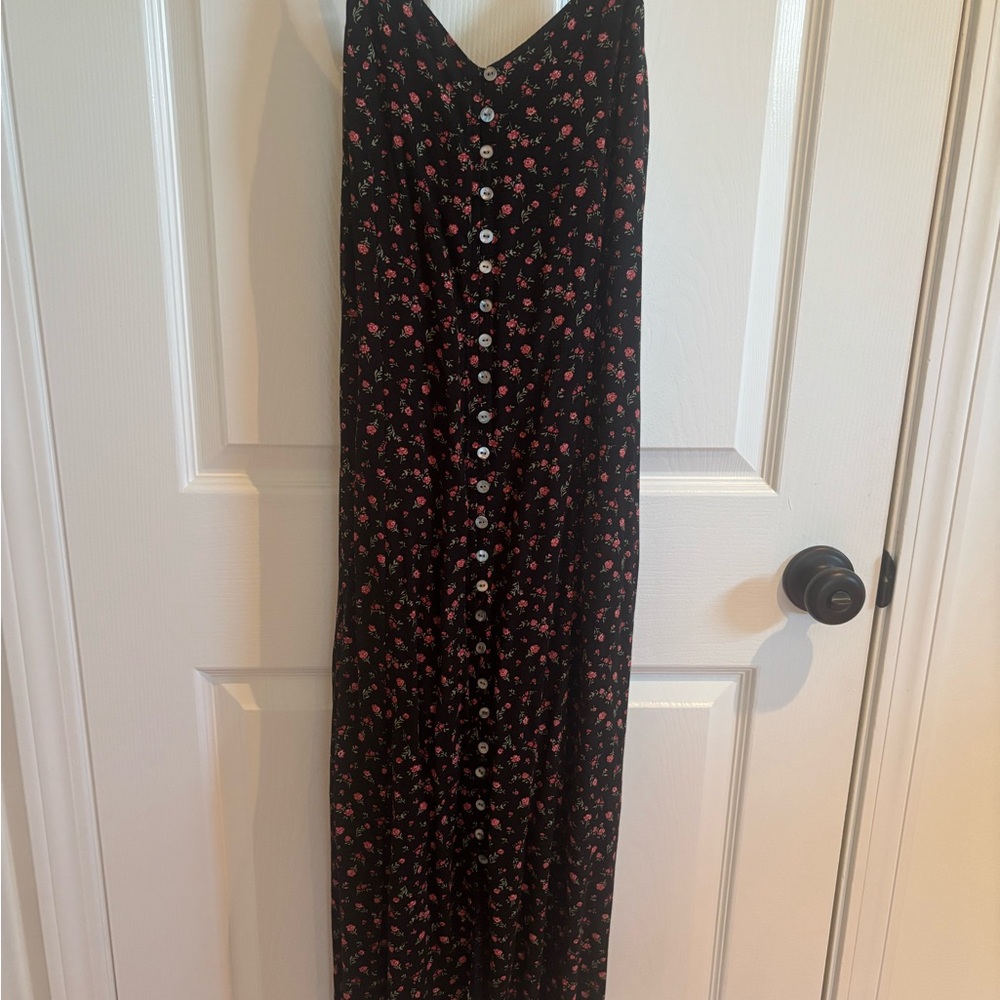 Lucky Brand Blue Sequin Sleeveless Maxi Sundress